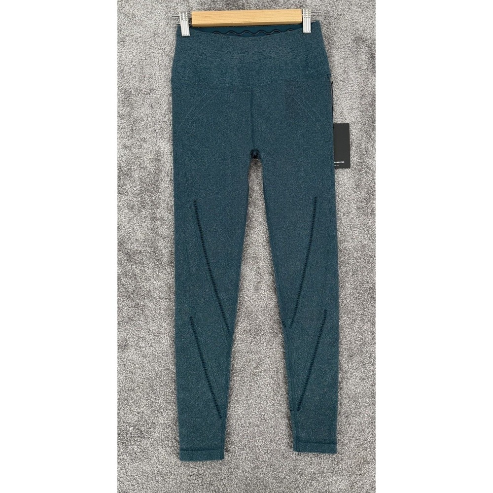 NWT Spiritual Gangster Daniela 7/8 High Waist Leggings Small Midnight Teal yoga